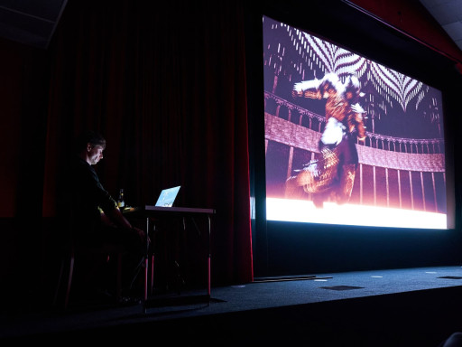 Expérimentation du projet GAMERAUSCH au Abaton Kino © Claudia Höhne